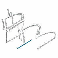 OEM BMW 745e xDrive Strip, Door, Bottom Right Diagram - 51-13-7-397-870