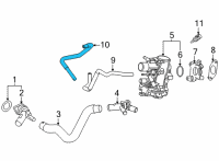 OEM 2022 Lexus NX350 HOSE, WATER BY-PASS Diagram - 16282-25130