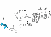 OEM 2022 Lexus NX350 INLET SUB-ASSY, WATE Diagram - 16031-25050