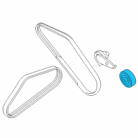 OEM 2004 Hyundai Santa Fe Pulley-Tension Diagram - 23129-3F000