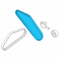 OEM Hyundai XG300 V-Belt Diagram - 97713-26300