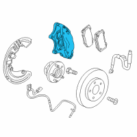 OEM Cadillac CTS Caliper Asm-Front Brake Diagram - 84089035