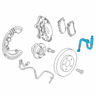 OEM 2014 Cadillac CTS Brake Hose Diagram - 84237990