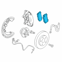 OEM 2013 Cadillac ATS Front Pads Diagram - 22799077