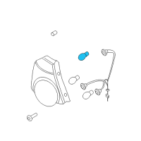 OEM 2010 Chevrolet Aveo Tail Lamp Bulb Diagram - 94535577