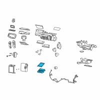OEM Pontiac Heater Core Diagram - 52493347