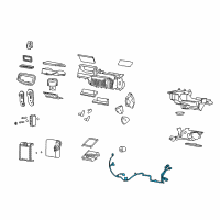 OEM 2009 Chevrolet Cobalt Harness Asm-Heater & A/C Control Wiring (Service) Diagram - 10393076