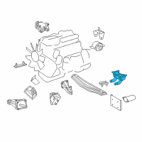 OEM 2003 Dodge Sprinter 2500 Bracket-Transmission Mount Diagram - 5104037AA