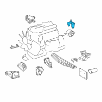 OEM Dodge Sprinter 3500 Bracket-Engine Mount Diagram - 5117712AA