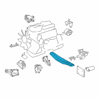 OEM 2003 Dodge Sprinter 2500 Support-Engine Diagram - 5104036AA