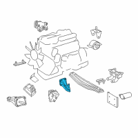 OEM 2004 Dodge Sprinter 3500 Bracket-Engine Mount Diagram - 5117659AA