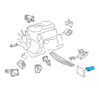 OEM 2004 Dodge Sprinter 2500 INSULATOR-Engine Mount Diagram - 5117716AA