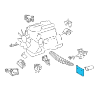OEM 2004 Dodge Sprinter 3500 Bracket-Engine Roll DAMPENER Diagram - 5133781AA