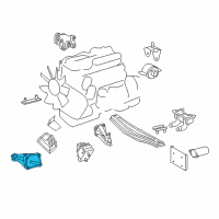 OEM 2004 Dodge Sprinter 2500 Support-Engine Diagram - 5103988AA