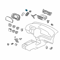 OEM Honda Odyssey Switch Assembly, Driver Side Heated Seat &Fan Seat Diagram - 35650-THR-A51