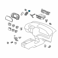 OEM Honda Odyssey Switch Assembly, Passenger Side Heated Seat &Fan Seat Diagram - 35600-THR-A51