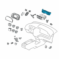 OEM 2019 Honda Odyssey Control Assembly, Automatic Air Conditioner (Graphite Gun Metallic) Diagram - 79600-THR-A53ZB