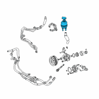 OEM Lexus LS430 Reservoir Assy, Vane Pump Oil Diagram - 44360-22170