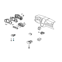 OEM 2007 Honda Element Bulb (14V 40Ma) Diagram - 35850-SCV-A01