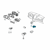 OEM 2010 Honda Element Switch Assembly, Hazard (Graphite Black) Diagram - 35510-S6M-901ZA