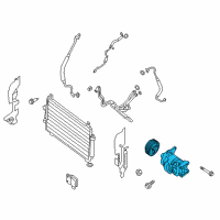 OEM Infiniti Compressor - Cooler Diagram - 92600-9NC0B