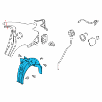 OEM Acura RLX Fender, Right Rear (Inner) Diagram - 74551-TY2-A00