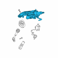 OEM Chevrolet Traverse Steering Column Diagram - 23301176