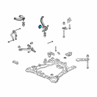 OEM Acura Ring, Front Knuckle Diagram - 44348-SDA-A00