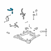 OEM 2005 Honda Accord Arm, Right Front (Upper) Diagram - 51450-SDA-A13