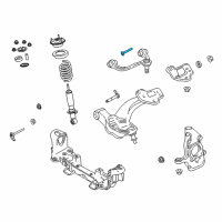 OEM Lincoln Town Car Upper Control Arm Bolt Diagram - 6W1Z-3A358-AB