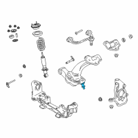 OEM Mercury Lower Ball Joint Diagram - 6W1Z-3050-A