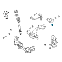 OEM 2005 Mercury Grand Marquis Upper Ball Joint Nut Diagram - -W710298-S441