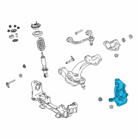 OEM 2003 Ford Crown Victoria Knuckle Diagram - 5W1Z-3K185-A