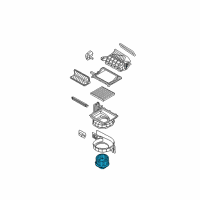 OEM 2014 Kia Optima Motor Assembly-Blower Diagram - 971134R000