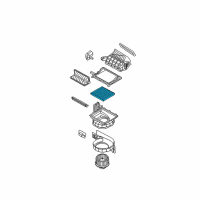 OEM Hyundai Air Filter Diagram - 3SF79-AQ000