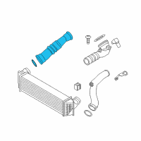 OEM 2013 BMW ActiveHybrid 5 Charge-Air Duct Diagram - 13-71-7-583-728