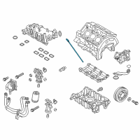 OEM Lincoln MKX Dipstick Diagram - DG1Z-6750-AB