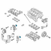 OEM Ford Explorer Adapter Gasket Diagram - AT4Z-6840-A