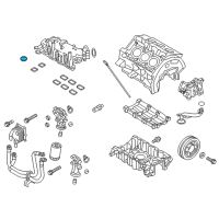 OEM 2016 Lincoln MKS Manifold Gasket Diagram - AA5Z-9439-BA