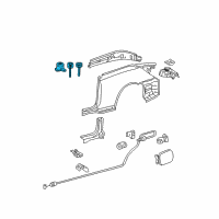OEM Toyota Solara Cylinder & Keys Diagram - 69053-AA010