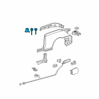 OEM 2008 Toyota Solara Cylinder & Keys Diagram - 69053-AA010