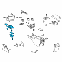 OEM 2013 Toyota Camry Console Panel Diagram - 58805-06260-B0