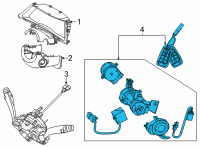 OEM 2020 Hyundai Sonata Key Sub Set-Steering Lock Diagram - 81900-L1E00