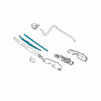 OEM 2008 Hyundai Tucson Blade Assembly-Wiper, Rear Diagram - 2EH09-AK012-R