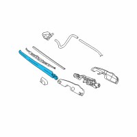 OEM 2007 Hyundai Tucson Rear Wiper Arm Assembly Diagram - 98811-2E500