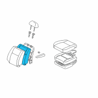 OEM 2001 Toyota Tundra Cushion Diagram - 71552-0C010