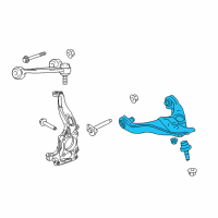 OEM 2015 Lincoln Navigator Lower Control Arm Diagram - EL1Z-3078-A