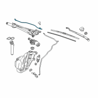 OEM 2013 Buick LaCrosse Hose Asm-Windshield Washer Nozzle Diagram - 25865575