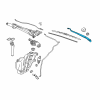 OEM 2015 Buick LaCrosse Wiper Arm Diagram - 22836290