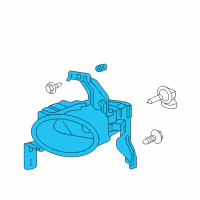 OEM 2008 Acura RL Foglight Unit, Passenger Side Diagram - 33901-SJA-A01
